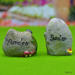 Miniature Model Stone Mix Colour 2Pcs (C0061-2/3) C0061-A