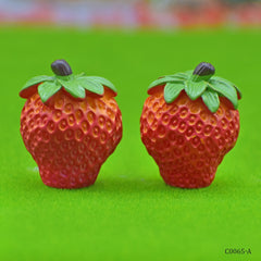 Miniature Model Strawberry Fruit 2Pcs (C0065-2) C0065-A