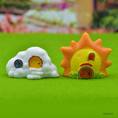 Miniature Model Sun & Cloud 2Pcs (C0167-4/5) C0167-B
