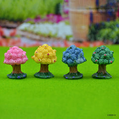 Miniature Model Tree Mix Colour 4Pcs (C0880-1/2/3/4) C0880-A