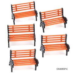 Model Accessories Chair Long Big 2pcs (C0542-3) CHAIR5P-C