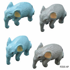 Model Accessories Elephant 4 Pcs (C0630-1/2) FZXX-4P