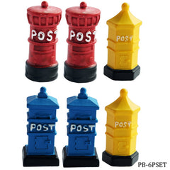 Model Accessories Post Bank 6Pcs (C0647-1/2/3) PB-6PSET