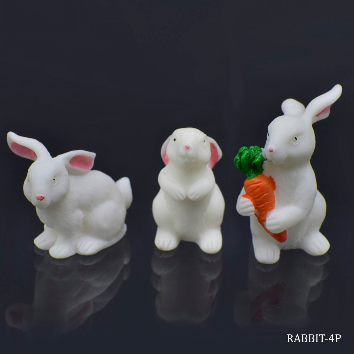 Model Plastic Accessories Rabbit 3Pcs(C0215-3/4/5) RABBIT-4P