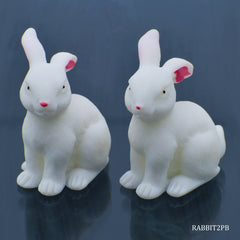 Model Plastic Rabbit 2Pcs (C0215-8) RABBIT2PB