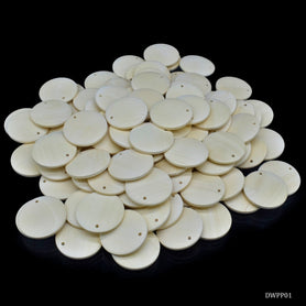 Decorative Wooden Pendant Plain Medium 100pc 30MM DWPP01