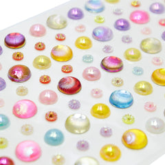 Sticker Crystal Round Multi Colour Xf8812M