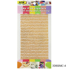 Sticker Diamond 3mm 04 Gold 3DSSMC-4