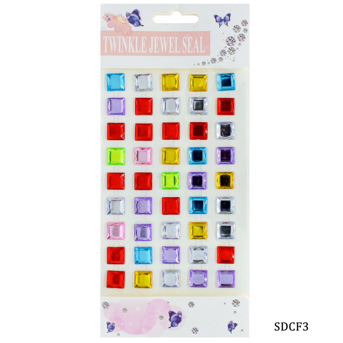 Sticker Diamond Multi Square Big SDCF3