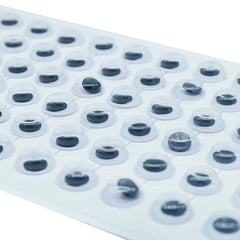 Sticker Googly Eye 10Mm White Zw-U10Mm