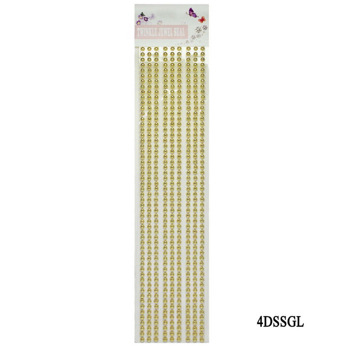 Sticker Pearl Golden Twinkle Jewel Seal 4DSSGL