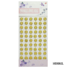 Sticker Twinkle Jewel Seat RoseMini Gold 10DSRGL