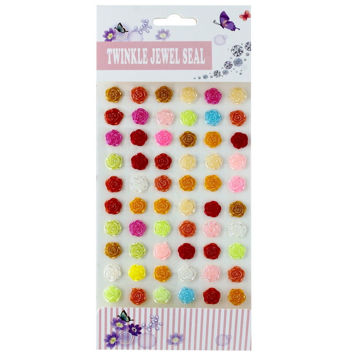 Sticker Twinkle Jewel Seat RoseMini Multi 10DSRMC