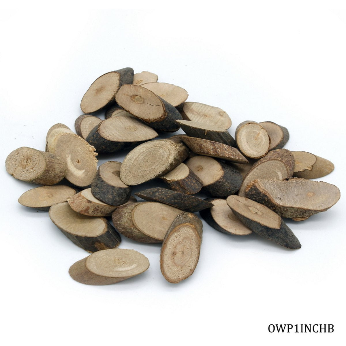 Ovel Wood Plate 1inch Small 50GM Pkd OWP1INCHB