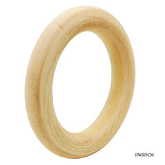 Round Wooden Ring 9cm 1pcs Set RWR9CM