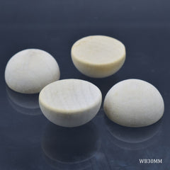 Wooden Block Half Round 30MM 4Pcs WB30MM