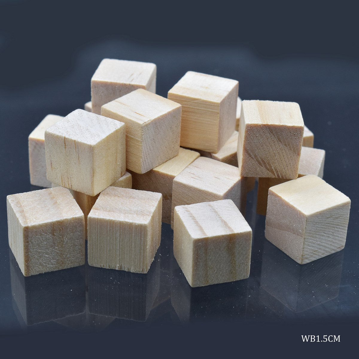 Wooden Block Square 1.5CM 20Pcs WB1.5CM