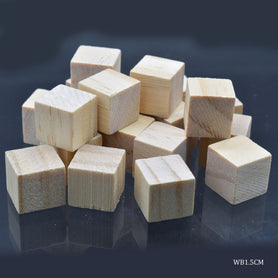 Wooden Block Square 1.5CM 20Pcs WB1.5CM