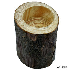 Wooden Candle 4x6cm WC4X6CM