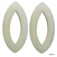 Wooden Earing Fiting Ovel WEF-B