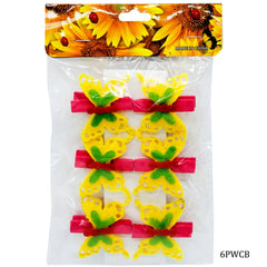 Craft Wooden Clip Set 6 Pcs Butterfly 6PWCB