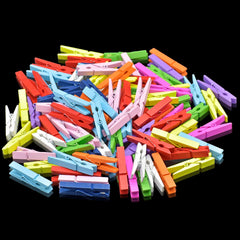 Wooden Clip 45MM 100pcs Big Colour 100P45MMC