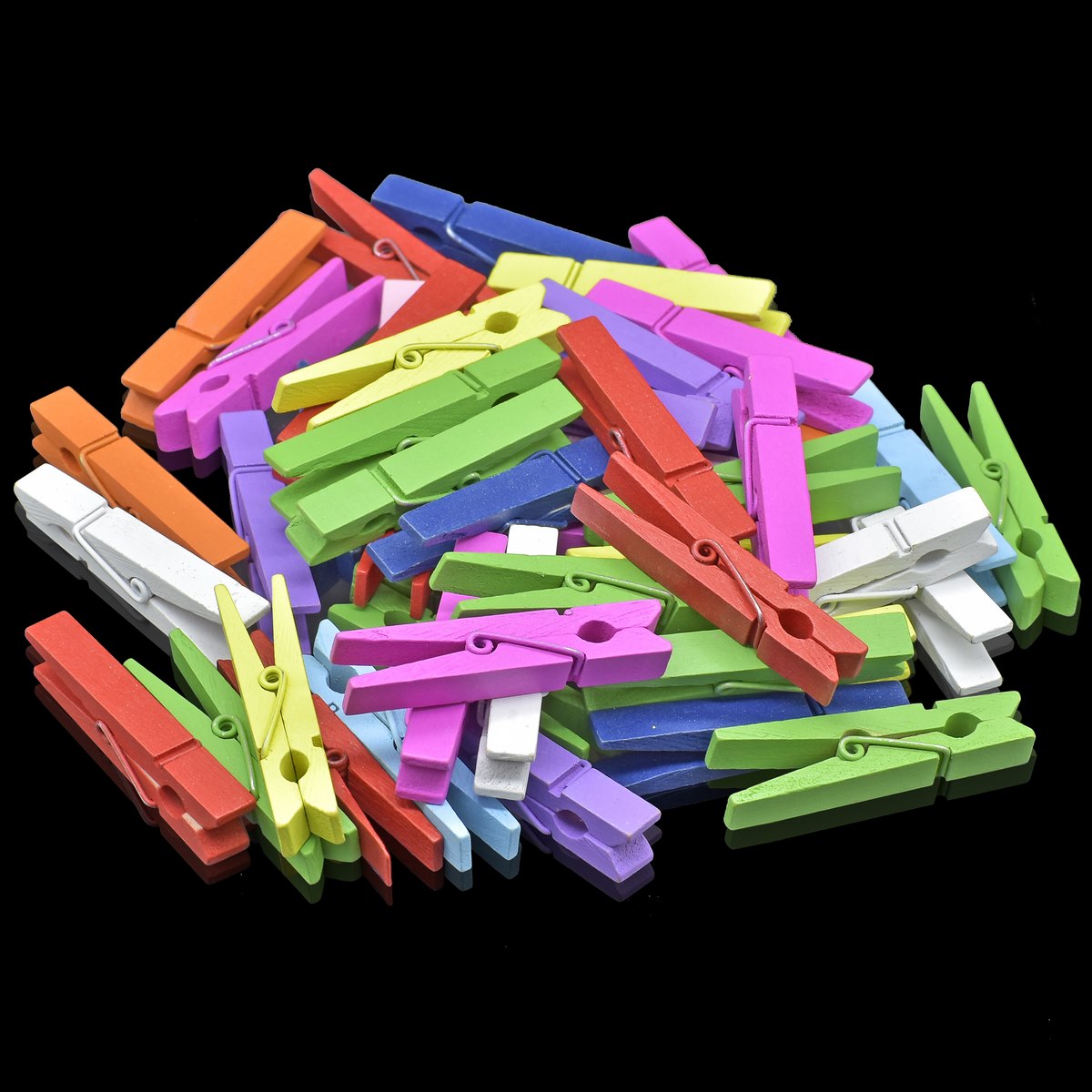 Wooden Clip 60MM 50pcs Big Color 50P60MMC