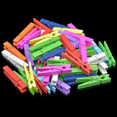 Wooden Clip 60MM 50pcs Big Color 50P60MMC
