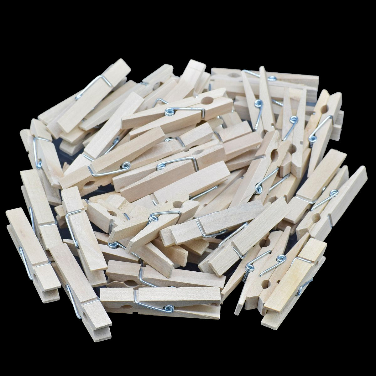 Wooden Clip 60MM 50pcs Big White 50P60MMW
