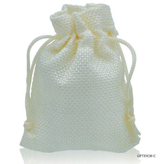 Gift Pouch Cloth Cream Colour Small 1 No GP7X9CM-C
