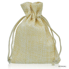Gift Pouch Cloth Jute Colour Small 1 No GP7X9CM-J