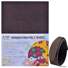 A4 Nonwoven Felt Sheet 3 MM 1 Pcs Brown A4NF3MM-7