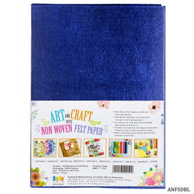 A4 Nonwoven Felt Sheet Dark Blue Anfsdbl