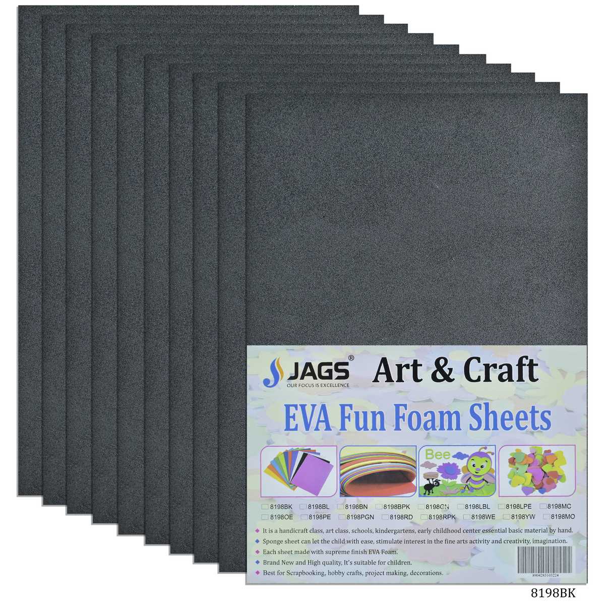 A4 Foam Sheet Without Sticker Black 8198BK