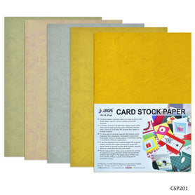 Card Stock Paper 250GSM 5 Pcs Colour Thread CSP201