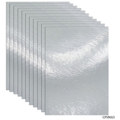 Craft Paper Mirro Silver Fines 10Sheet A3 CPSMA3
