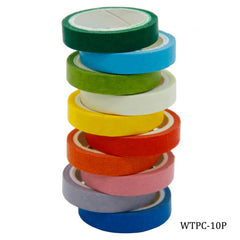Craft Tape Washi 10pcs Plane Colour Small WTPC-10P