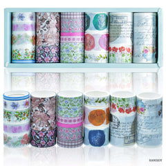 Craft Tape Washi 2M+18Pcs Box Masking Tape HANDJOY