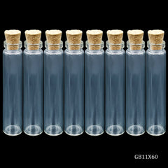 Glass Messages Bottle 11x60 8pcs Set GB11X60