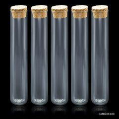 Glass Messages Bottle 5 Pcs Set 20*100 100MM GMB20X100