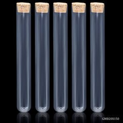 Glass Messages Bottle 5 Pcs Set 20*150 150MM GMB20X150