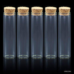 Glass Messages Bottle 5 Pcs Set 22*80 80MM GMB22X80