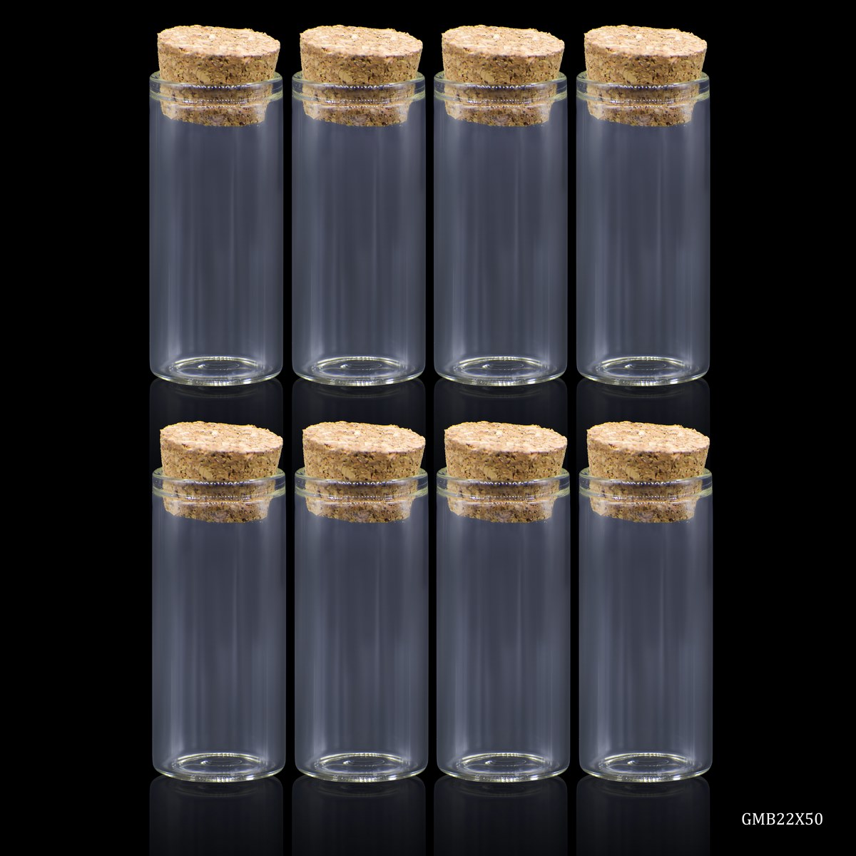 Glass Messages Bottle 8 Pcs Set 22*50 50MM GMB22X50