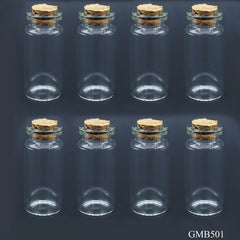 Glass Messages Bottle 8pcs Set 22*50 50MM GMB501