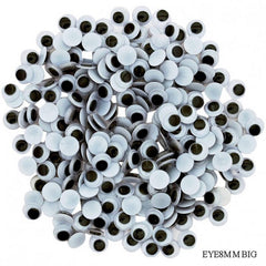 Craft Googly Eye EYE8MM Big Pkd (10000)
