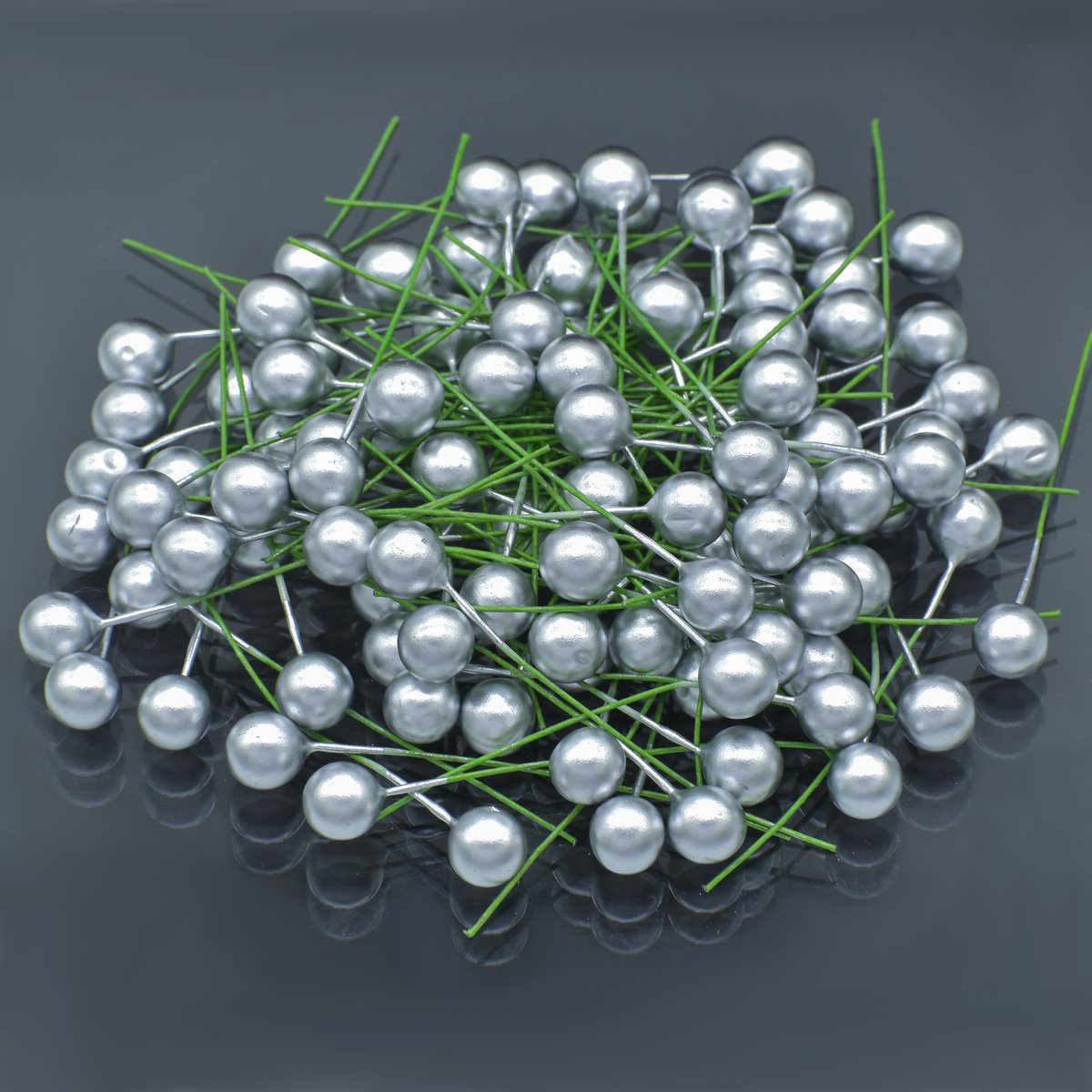 Artificial Flower Polons 0.8 CM Silver AFP5-SR