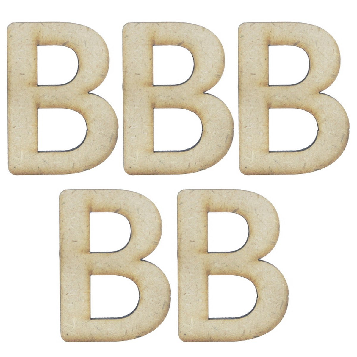 MDF Alphabets Letter 2Inch 5 Pcs MAL2-B