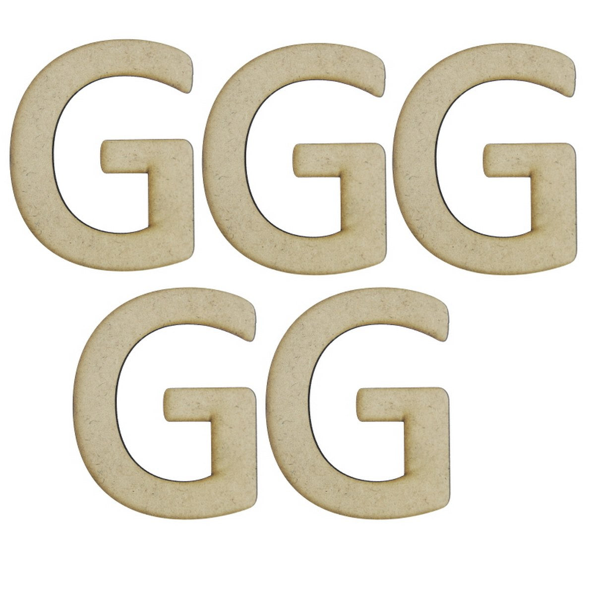 MDF Alphabets Letter 4Inch 5 Pcs MAL4-G