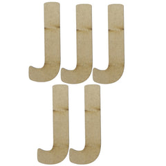 MDF Alphabets Letter 4Inch 5 Pcs MAL4-J