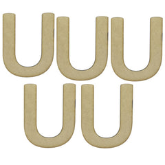 MDF Alphabets Letter 4Inch 5 Pcs MAL4-U